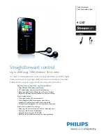 Preview for 1 page of Philips Streamium SA9345 Specifications