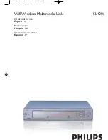 Philips Streamium Sl300i Instructions For Use Manual preview