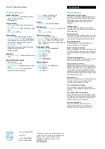 Preview for 2 page of Philips Streamium SLA5520 Specifications