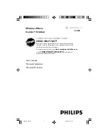 Preview for 1 page of Philips Streamium WACS5 User Manual