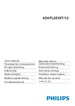 Philips Studio 43HFL2839T/12 User Manual предпросмотр