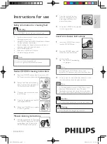 Preview for 1 page of Philips SVC2235/10 Instructions For Use Manual