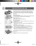 Preview for 2 page of Philips SVC2330/10 Instructions For Use Manual