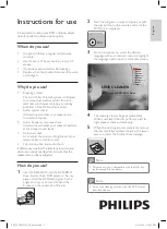 Preview for 3 page of Philips SVC4255G/10 User Manual