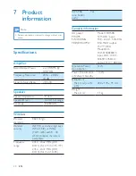 Preview for 22 page of Philips SW100M User Manual