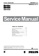 Preview for 1 page of Philips SW3000/00S Service Manual