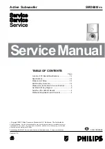 Philips SW3600/17S Service Manual предпросмотр