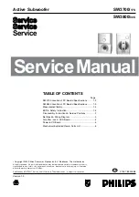 Предварительный просмотр 1 страницы Philips SW3700/17S Service Manual