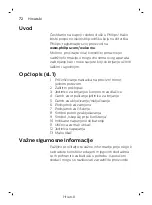 Предварительный просмотр 72 страницы Philips SW5700 Manual