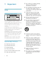 Предварительный просмотр 4 страницы Philips SW750M User Manual