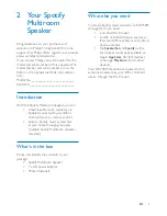 Предварительный просмотр 7 страницы Philips SW750M User Manual