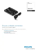 Philips SWA2050NB/97 Specification Sheet предпросмотр