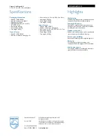 Preview for 2 page of Philips SWA2532W Specifications