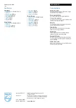 Preview for 2 page of Philips SWA3525 Specifications