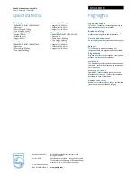 Preview for 2 page of Philips SWA3528 Specifications