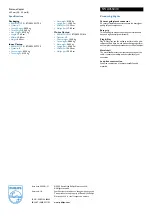 Preview for 2 page of Philips SWA3550 Specifications