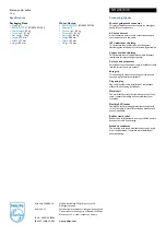 Preview for 2 page of Philips SWA5510 Specifications