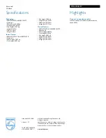 Preview for 2 page of Philips SWL4165 Specifications