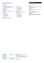 Preview for 2 page of Philips SWN1121 Specifications