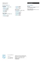 Preview for 2 page of Philips SWV2040 Specifications