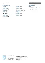 Preview for 2 page of Philips SWV2041 Specifications