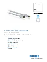 Предварительный просмотр 1 страницы Philips SWV2184T Specifications