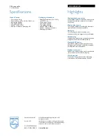 Preview for 2 page of Philips SWV2184T Specifications