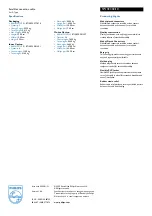 Preview for 2 page of Philips SWV2302 Specifications