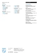 Preview for 2 page of Philips SWV2350 Specifications