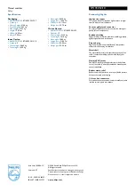 Preview for 2 page of Philips SWV3053 Specifications