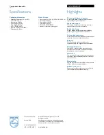 Preview for 2 page of Philips SWV3304W Specifications