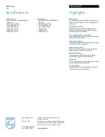 Preview for 2 page of Philips SWV3455 Specifications