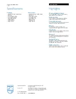 Preview for 2 page of Philips SWV3510 Specifications