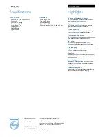 Preview for 2 page of Philips SWV3514 Specifications