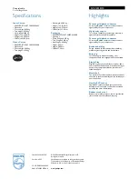 Preview for 2 page of Philips SWV3518 Specifications