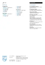 Preview for 2 page of Philips SWV6373 Specifications