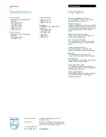 Preview for 2 page of Philips SWV6434 Specifications