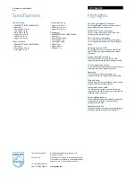 Preview for 2 page of Philips SWV6624 Specifications