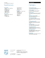 Preview for 2 page of Philips SWV6662 Specifications