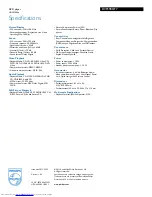 Preview for 3 page of Philips SWV6813 Specifications