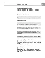 Preview for 7 page of Philips SYE5600 User Manual