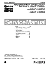 Preview for 1 page of Philips T260XW02V4 Service Manual