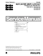 Philips T260XW02V401 Service Manual preview