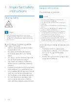 Preview for 4 page of Philips TAUN102 User Manual