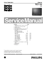 Preview for 1 page of Philips TC7.1U CA Service Manual