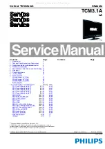 Philips TCM3.1A Service Manual preview