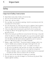 Предварительный просмотр 3 страницы Philips TCP320/00 User Manual