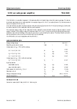 Предварительный просмотр 2 страницы Philips TDA1020 Datasheet