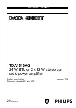 Preview for 1 page of Philips TDA1510AQ Datasheet