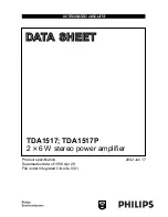 Предварительный просмотр 1 страницы Philips TDA1517 Datasheet